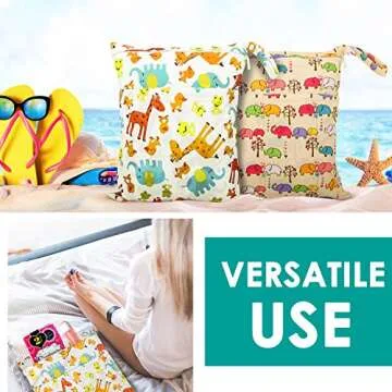 Zooawa Wet Dry Bag - Eco-Friendly Travel Storage for Babies