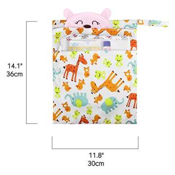 Zooawa Wet Dry Bag - Eco-Friendly Travel Storage for Babies