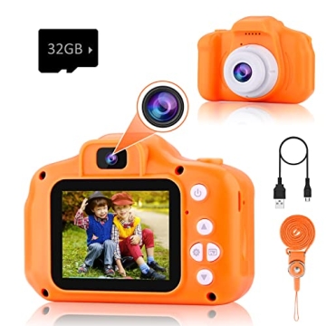 PROGRACE Kids Camera - Dual Selfie Mini Children Camera for Ages 3-9