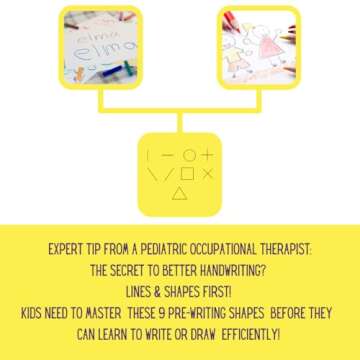 Fun Strokes Pre-writing Magnet Set for Ages 3+