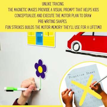 Fun Strokes Pre-writing Magnet Set for Ages 3+
