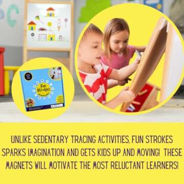 Fun Strokes Pre-writing Magnet Set for Ages 3+