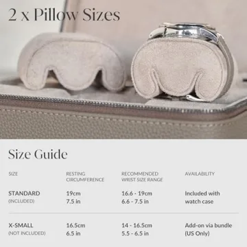 TAWBURY Luxury Leather Watch Box - 3 Watch Case