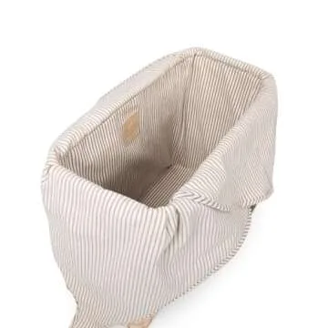 PICNIC TIME Parisian Picnic Basket, Insulated Beach Bag, Seagrass Picnic Tote Bag, (Sage Green)