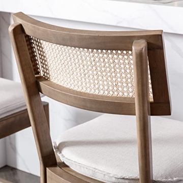 Elegant QUNINJAY Rattan Counter Stools Set of 4