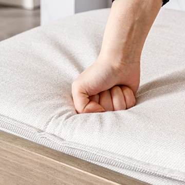 Elegant QUNINJAY Rattan Counter Stools Set of 4