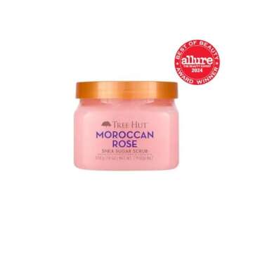 Tree Hut Moroccan Rose Shea Sugar Scrub for Deep Hydration and Exfoliation