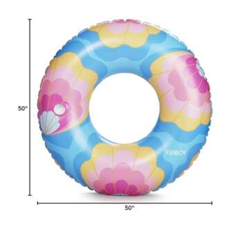 Giant Inflatable Mermaid Shell Float | Pool Party Ready!