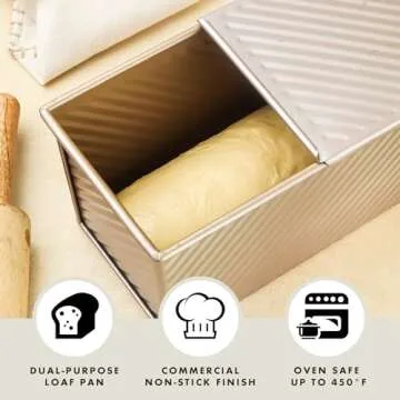 Buy ABSORATED Non-Stick Pullman Loaf Pan - Perfect for Baking