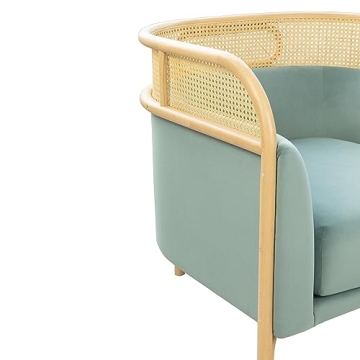 TOV Furniture Desiree Velvet Accent Chair Ocean Blue