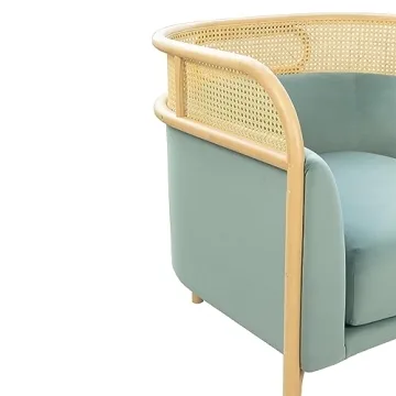 TOV Furniture Desiree Velvet Accent Chair Ocean Blue