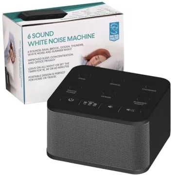 Big Red Rooster Sound Machine with 6 Sleep Sounds - Portable White Noise Machine for Office Privacy ...