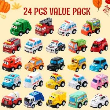 JOYIN 2024 Advent Calendar with 24 Vehicles,Advent Calendar Cars kids Toddler Boys, Xmas Gift 24 Car...