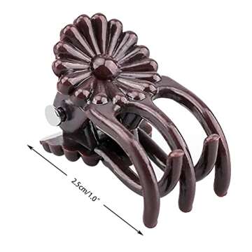 KINGLAKE 100Pcs Orchid Clips Daisy Garden Flower Plant Support Clips to Keep Plant Neat and Healthy,Coffee(95200)