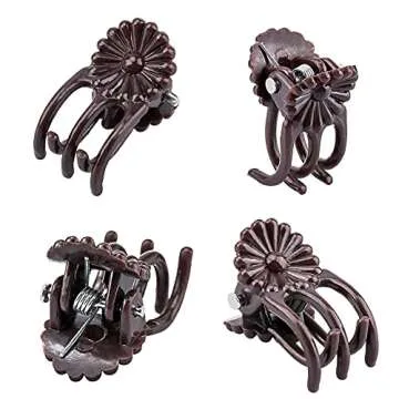 KINGLAKE 100Pcs Orchid Clips Daisy Garden Flower Plant Support Clips to Keep Plant Neat and Healthy,Coffee(95200)