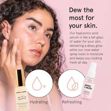 grace & stella Award Winning Weekend Reset Valentines Day Gifts - Birthday Gifts for Women with Eye Masks, Hyaluronic Acid Serum, Mud Mask & More, Bridesmaid Proposal Gifts - Vegan Skincare, Self Care