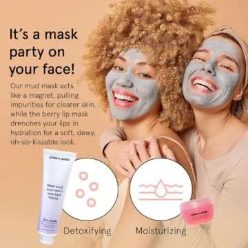 grace & stella Award Winning Weekend Reset Valentines Day Gifts - Birthday Gifts for Women with Eye Masks, Hyaluronic Acid Serum, Mud Mask & More, Bridesmaid Proposal Gifts - Vegan Skincare, Self Care