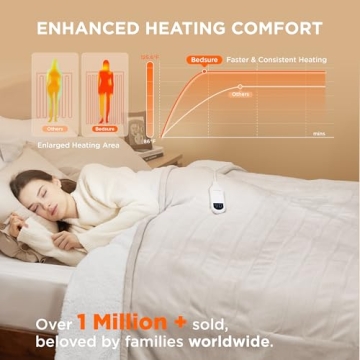 Bedsure Electric Blanket Comfort with 10 Heat Settings