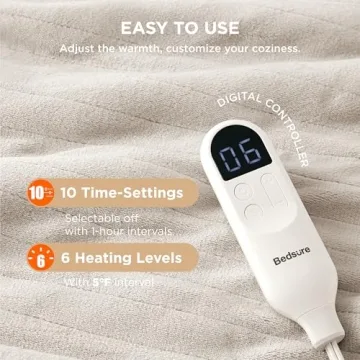 Bedsure Electric Blanket Comfort with 10 Heat Settings