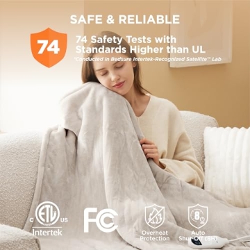 Bedsure Electric Blanket Comfort with 10 Heat Settings