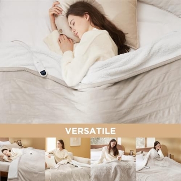 Bedsure Electric Blanket Comfort with 10 Heat Settings