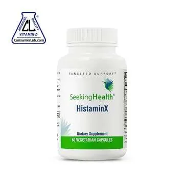 Seeking Health HistaminX - Supplement with Bromelain & Flavonoids - Formula Aids Healthy Swelling Responses & Seasonal Comfort - Support Immune System with Antioxidants - 60 Capsules