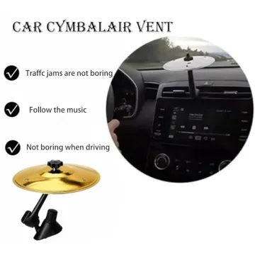 2PCS Car Cymbal Air Vent – Fun Music Accessory for Cars