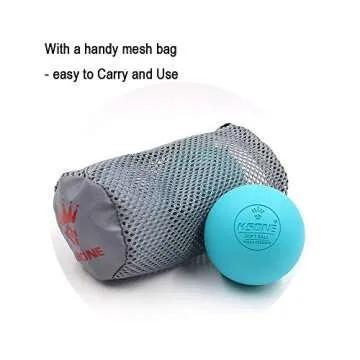 KSONE Lacrosse Massage Ball Set - Muscle Massage Roller- Deep Tissue Balls -Hard and Soft Massage Ball with Mini Ball