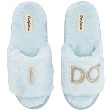 Dearfoams Women's I Do Slippers for Bridal Parties and Gifts