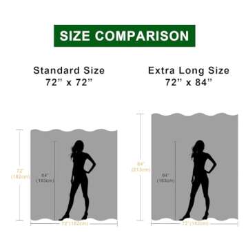 Luxurious TAMGHO Crushed Velvet Shower Curtain Set 72x72