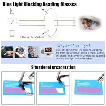 Stylish Bullabulling 3-Pack Oprah Style Reading Glasses