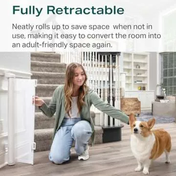 Cumbor Retractable Baby Gate, Extra Wide & Safe