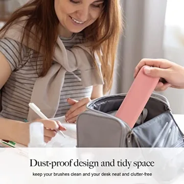 Travel Makeup Brush Holder Portable Silicone Cosmetic Bag