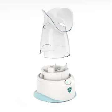 Vicks V1200 Personal Steam Inhaler with Soft Face Mask for Targeted Steam Relief, Aids with Sinus Problems, Congestion, Cough, Use with Soothing Menthol Vicks VapoPads