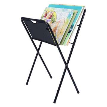 Creative Mark Medium Canvas Art Print Rack - Portable Folding Display for Posters, Artwork, Prints, ...