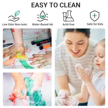 Vibrant Magnetic Dry Erase Markers Fine Point - 12 Colors