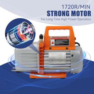 BACOENG 3 Gallon 4.5 CFM Tempered Glass Lid Vacuum Chamber with Pump, Degassing Chamber Kit for Stabilizing Wood, Degassing Silicones, Epoxies and Essential Oils