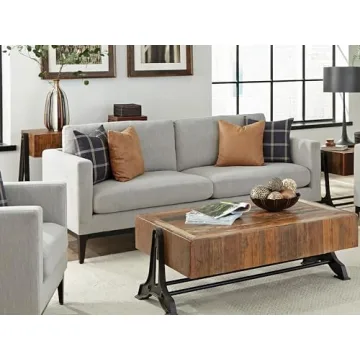 Coaster Home Apperson Cushioned Sofa Light Grey Comfort