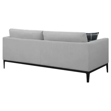 Coaster Home Apperson Cushioned Sofa Light Grey Comfort