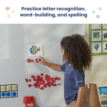 hand2mind Rainbow Lowercase Magnetic Letters for Kids