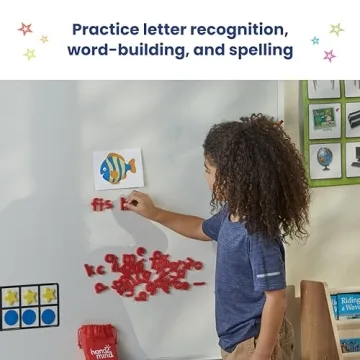 hand2mind Rainbow Lowercase Magnetic Letters for Kids