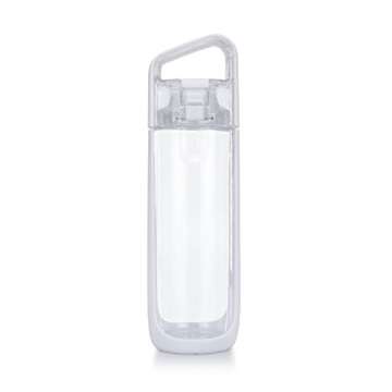 KOR Delta Polar White I Clear Reusable Water Bottle I 500mL I 16.9 Oz I BPA Free I Tritan I Sustaina...