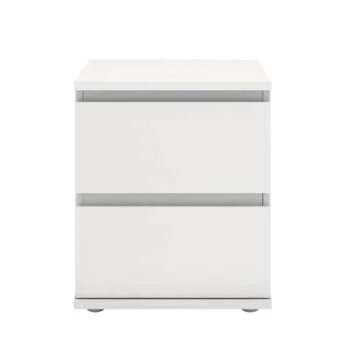 Tvilum 2 Drawer Bedroom Nighstand, White