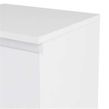 Tvilum 2 Drawer Bedroom Nighstand, White