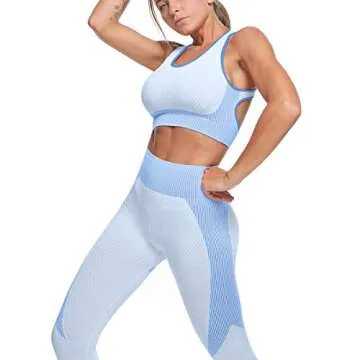 Stylish OLCHEE Women 2 Piece Tracksuit Workout Set