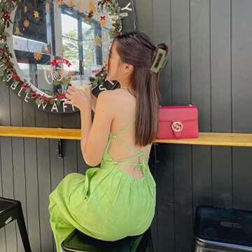 ACO-UINT 6 Pack Hair Clips for Women, Large Hair Claw Clips for Thick Hair, Strong Clips for Hair Jumbo Hair Clips Cute Hair Clips Hair Styling Accessories for Women