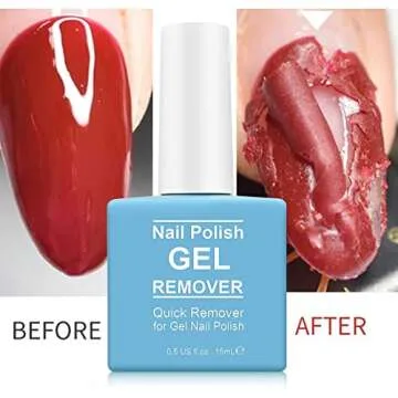 Gel Nail Polish Remover, Ultra-Powerful Nail Polish Remover for Natural, Nail Polish Remover for Gel...