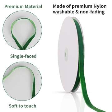 5/8" X 20 Yards Baby Pink Velvet Ribbon for Christmas Tree Wreath Decoration Handmade Crafts Ornaments Gift Wrapping & Bow Making