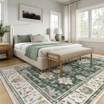 Lahome Washable 5x7 Area Rug for Modern Homes