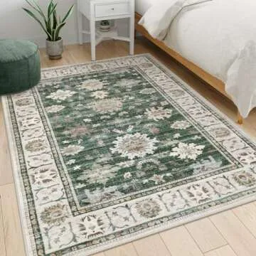 Lahome Washable 5x7 Area Rug for Modern Homes